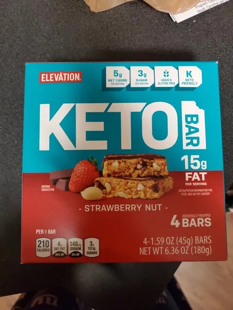 Is it Fish Free? Elevation Strawberry Nut Keto Bar