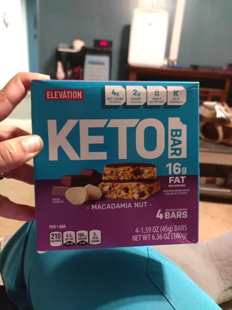 Is it Caffeine Free? Elevation Macadamia Nut Keto Bar