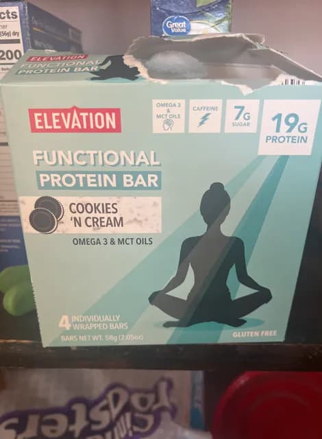 Is it Artificial Food Coloring Free? Elevation Cookies 'n Cream Functional Protein Bar