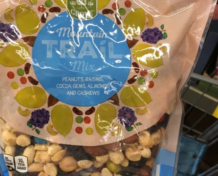 Southern Grove Mountain Trail Mix Peanuts, Raisins, Cocoa Gems, Almonds And Cashews