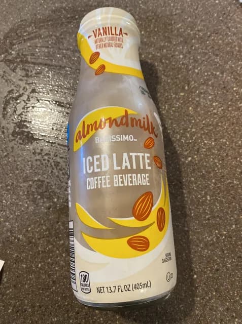 Barissimo Vanilla Almondmilk Iced Latte Coffee Beverage