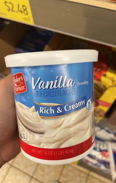 Baker'S Corner Rich & Creamy Vanilla Frosting