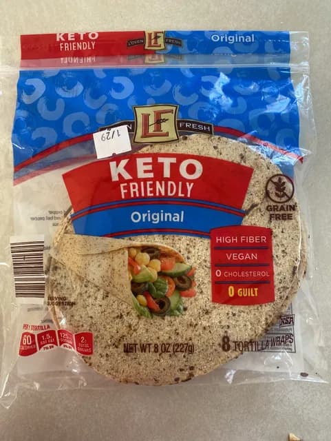 Is it Pistachio Free? L'oven Fresh Keto Friendly Original Tortilla Wraps