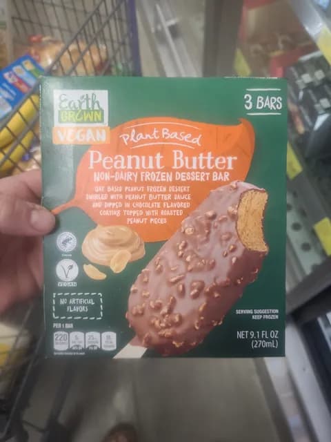 Earth Grown Peanut Butter Non-Dairy  Dessert Bar