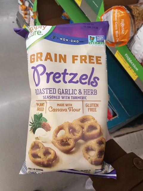 Is it Nutmeg Free? Simply Nature Grain Free Pretzels Roasted Garlic & Herb Seasoned With Turmeric