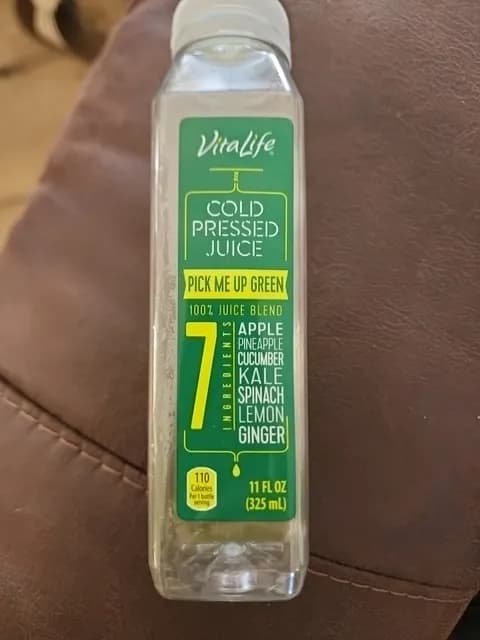 Vitalife Pick Me Up Green Cold Pressed Juice