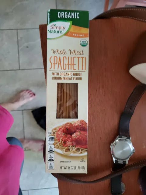 Is it Vegetarian? Simply Nature Whole Wheat Spaghetti