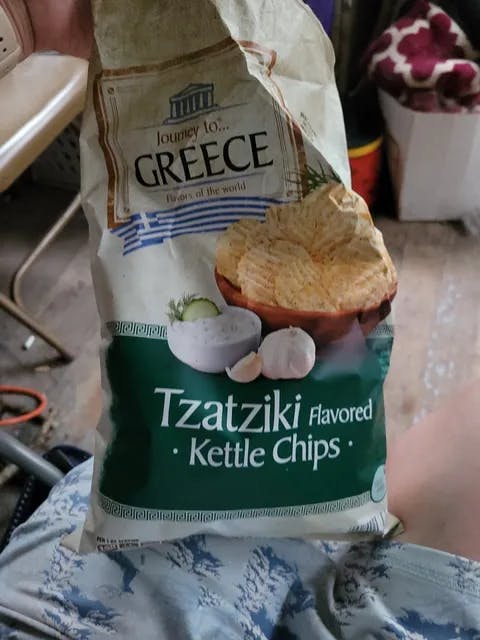 Is it Vegan? Journey To... Greece Tzatziki Flavored Kettle Chips