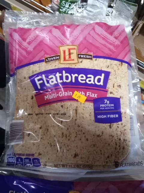 L'oven Fresh Flatbread Multi-grain With Flax
