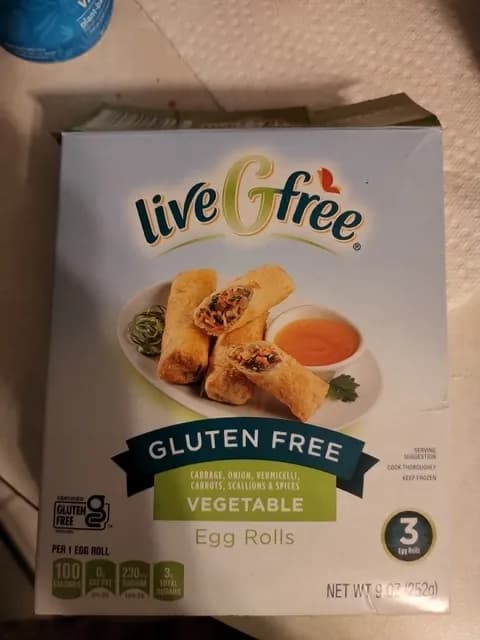 Livegfree Gluten Free Vegetable Egg Rolls