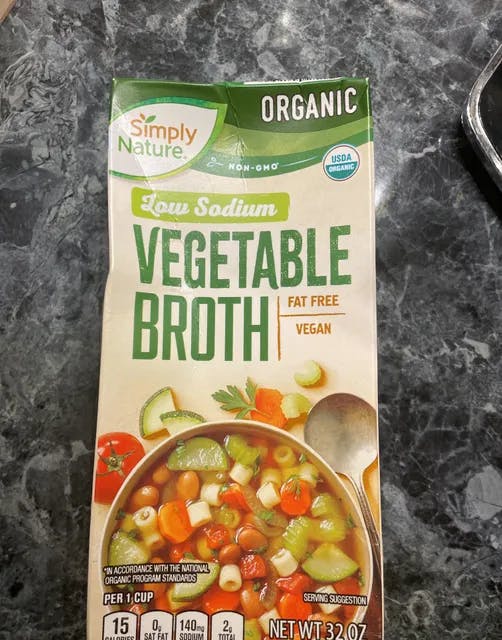Simply Nature Organic Non-gmo Low Sodium Vegetable Broth