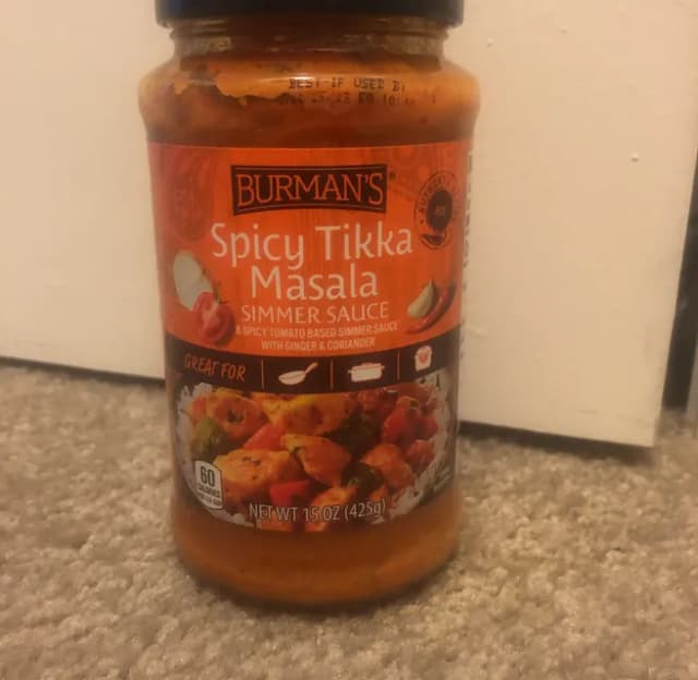 Is it Almond Free? Burman's Spicy Tikka Masala Simmer Sauce