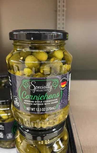 Specially Selected Cornichons German-Style Cornichon Pickles Infused With Herbs