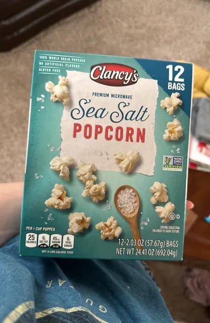 Clancy'S Premium Microwave Sea Salt Popcorn