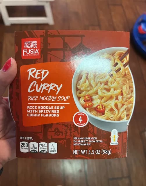Fusia Asian Inspirations Red Curry Rice Noodle Soup