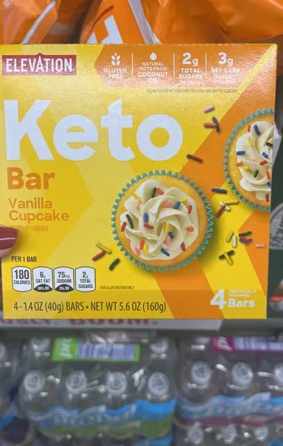 Elevation Keto Bar Vanilla Cupcake