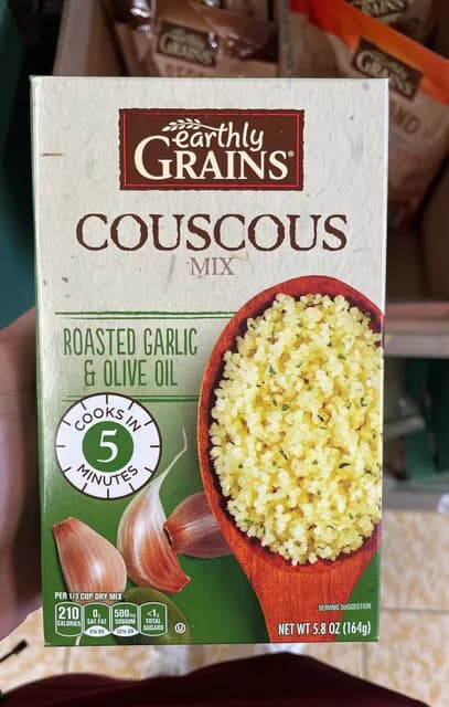 Earthly Grains Roasted Garlic & Olive Oil Couscous Mix