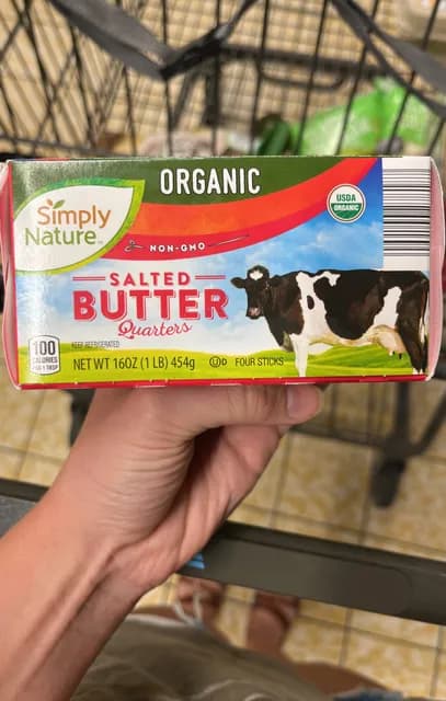 Simply Nature Organic Salted Butter Quarters