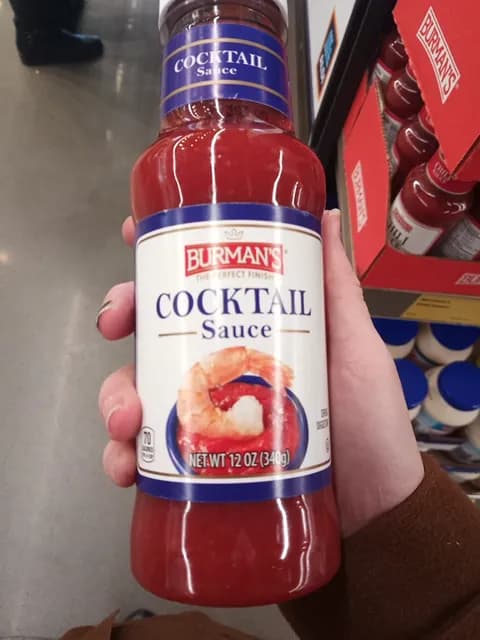 Is it Added Salt Free? Burman’s The Perfect Finish Cocktail Sauce