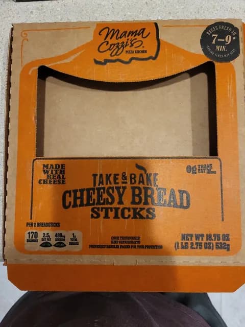 Mama Cozzi'S Pizza Kitchen Take % Bake Cheesy Bread