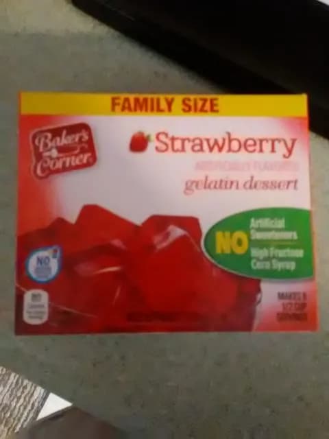 Is it Seed Oil Free? Baker's Corner Strawberry Gelatin Dessert