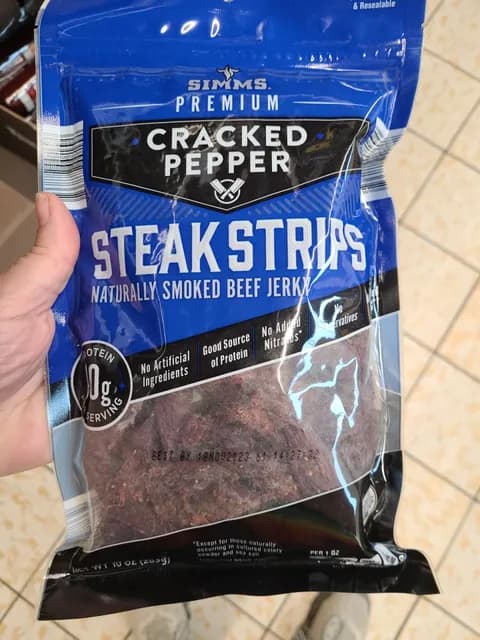 Is it Pistachio Free? Simms Premium Cracked Pepper Steak Strips