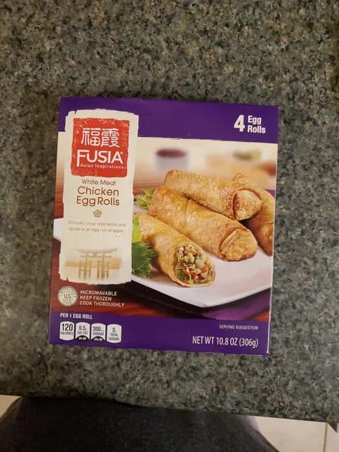 Fusia Asian Inspirations White Meat Chicken Egg Rolls