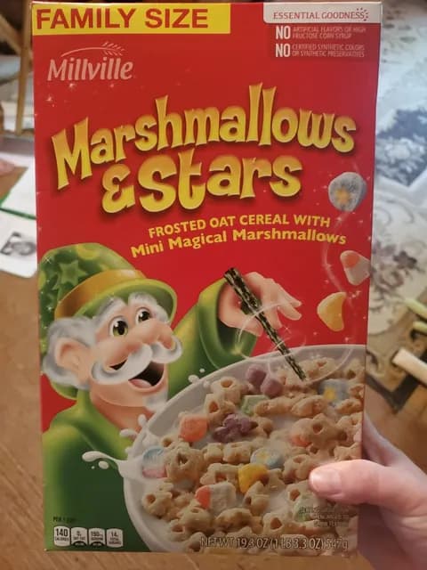 Is it Wheat Free? Millville Marshmallows & Stars Frosted Oat Cereal With Mini Magical Marshmallows