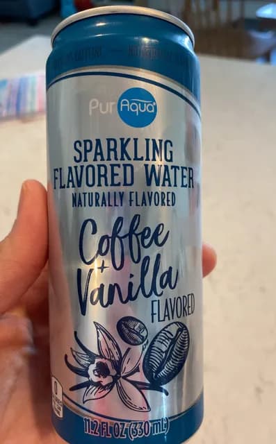 Puraqua Coffee + Vanilla Sparkling Flavored Water