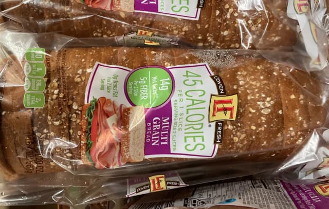 Is it Almond Free? L'oven Fresh 45 Calories Per 1 Slice Multi Grain Bread