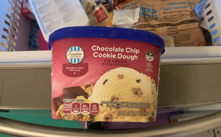 Sundae Shoppe Chocolate Chip Cookie Dough Ice Cream