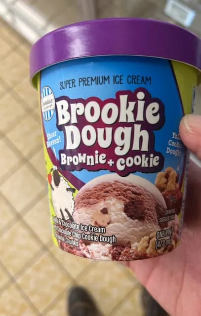 Sundae Shoppe Brookie Dough Brownie + Cookie Vanilla & Chocolate Ice Cream