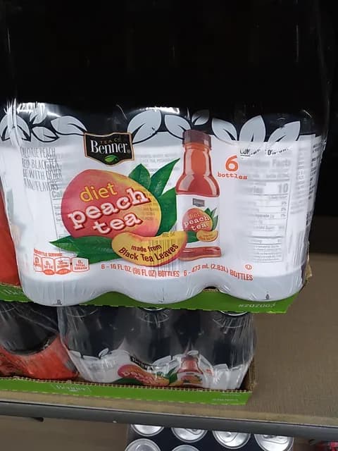 Benner Tea Co Diet Peach Tea