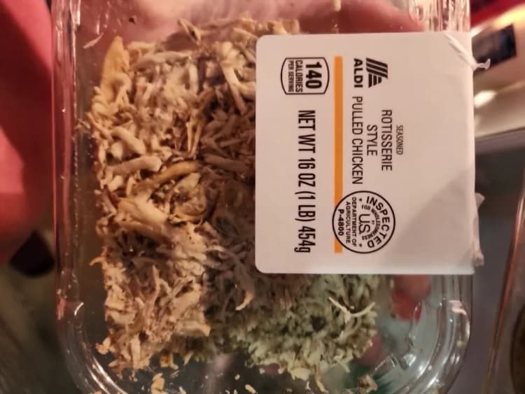 Aldi Seasoned Rotisserie Style Pulled Chicken