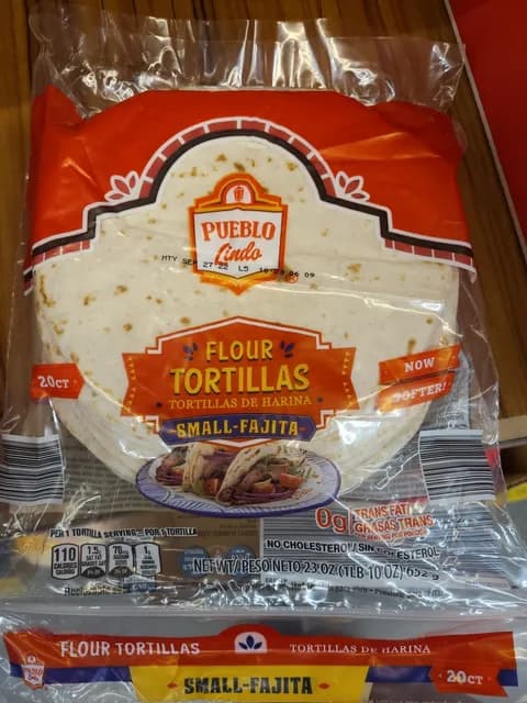 Is it Shellfish Free? Pueblo Lindo Flour Tortillas Small