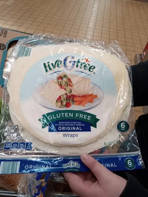 Is it Shellfish Free? Live Gfree Original Wraps Gluten Free