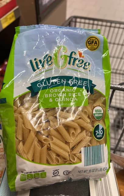 Live G Free Gluten Free Organic Brown Rice & Quinoa, Penne Pasta