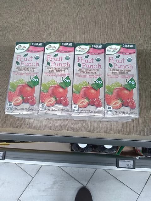 Simply Nature Organic Fruit Punch Juice Drink From Concentrate