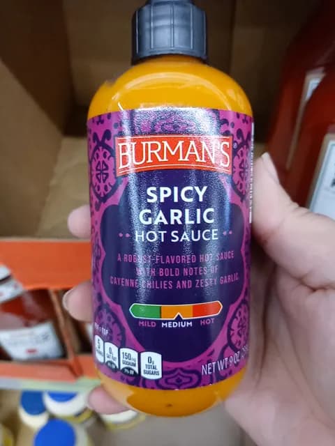 Is it Nutmeg Free? Burman's Spice Garlic Hot Sauce