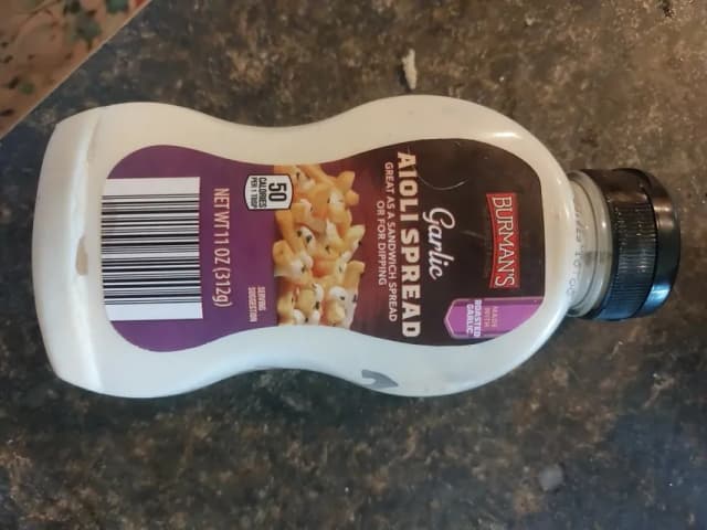 Is it Whole 30? Burman's Garlic Aioli Spread