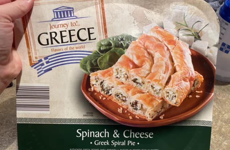 Journey To Greece Spinach & Cheese Greek Spiral Pie