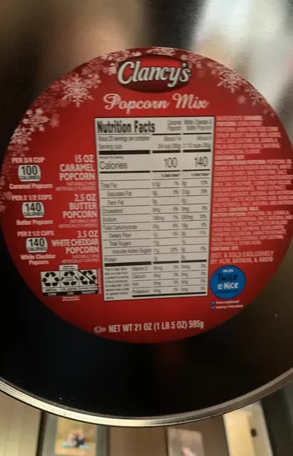 Is it Eosinophilic Esophagitis Friendly? Clancy's Popcorn Mix Caramel Popcorn, Butter Popcorn, White Cheddar Popcorn