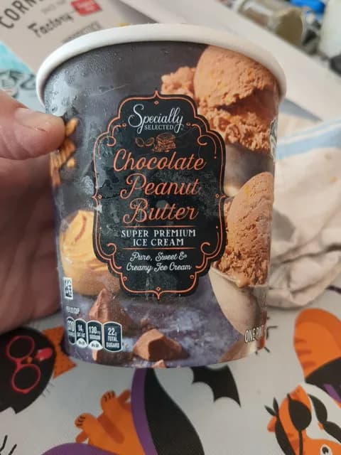 Specially Selected Chocolate Peanut Butter Super Premium Ice Cream