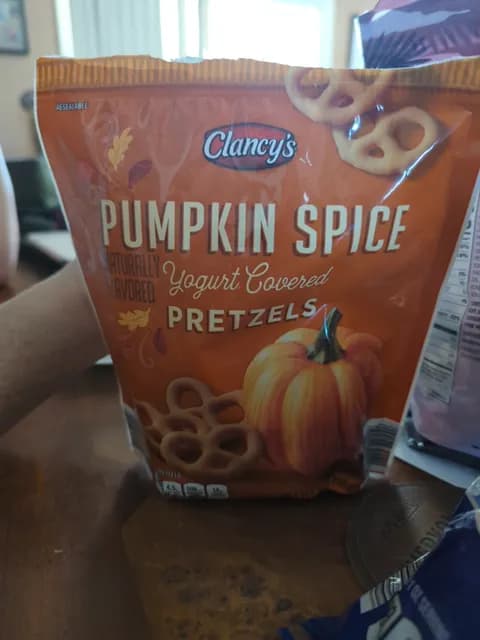 Clancy's Pumpkin Spice Yogurt Covered Pretzels