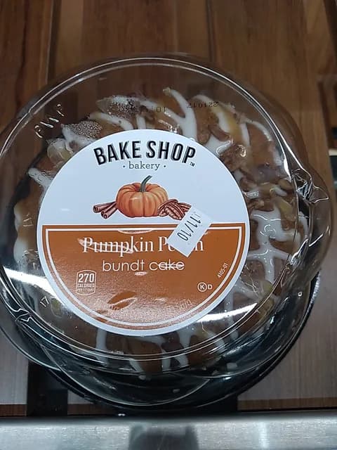 Bake Shop Pumpkin Pecan Bundt Cake