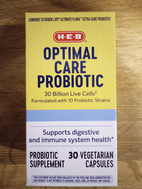 H-E-B Optical Care Probiotic Supplement