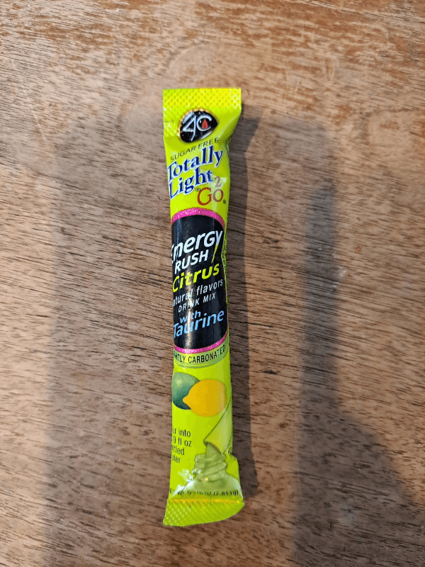  Totally Light 2 Go Energy Rush Citrus Natural Flavors Drink With Taurine