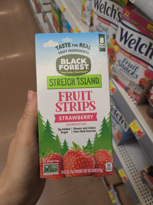 Black Forest Stretch Island Fruit Strips Strawberry