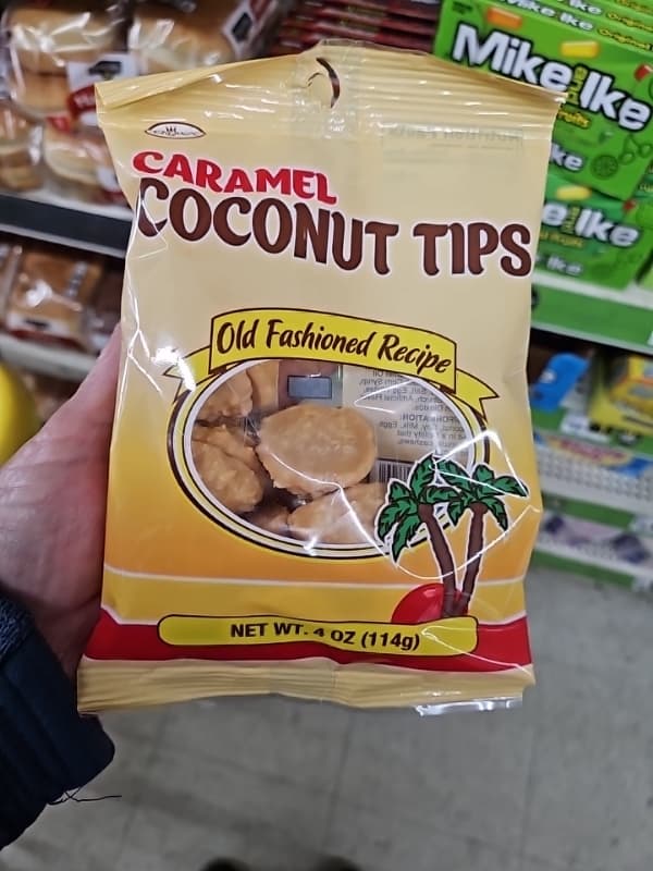 Crown Candy Corporation Caramel Coconut Tips Old Fashioned Recipe