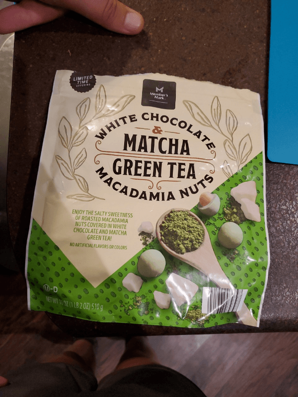 Member'S Mark White Chocolate & Matcha Green Tea Macadamia Nuts